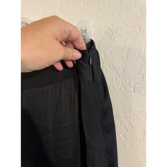 Soft Surroundings Black Perfect Palazzo Wide Leg Scandi Girl Pants - Picture 9 of 14